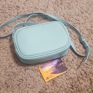 Brand new aqua blue mini crossbody